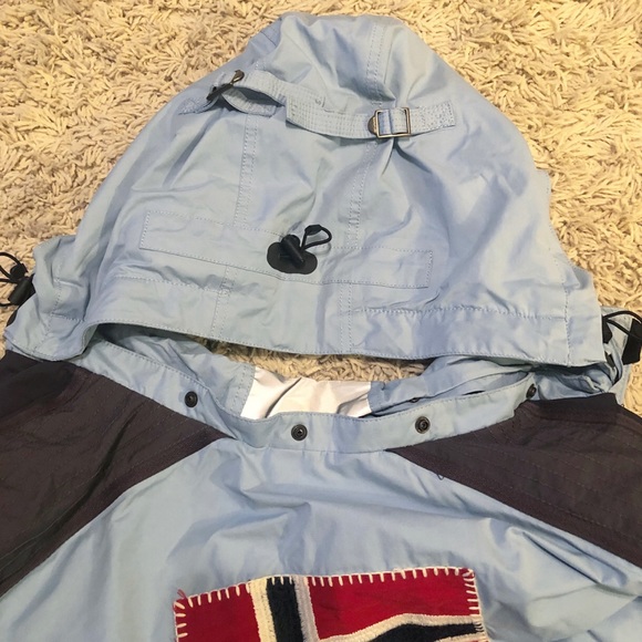 RARE Napapijri Hooded Ski Jacket Fleece Lined XL - Picture 5 of 8